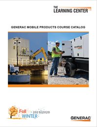 Generac mobile products course catalog promotional poster