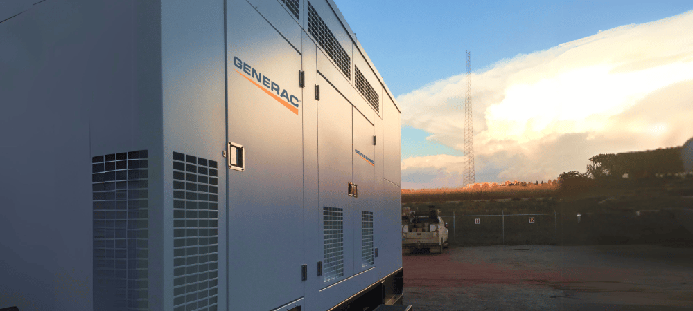 Image of a Generac Generator at sunset