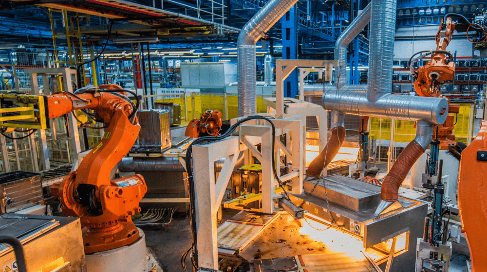 An image of robotic manufacturing