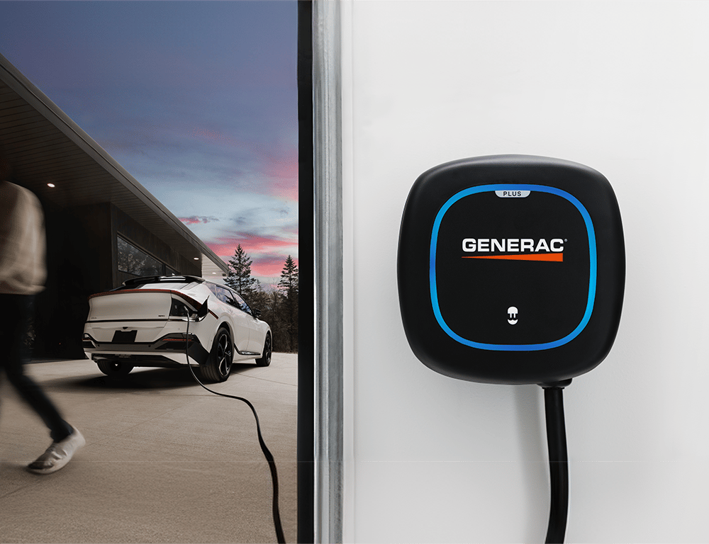 Generac EV charger installed in garage