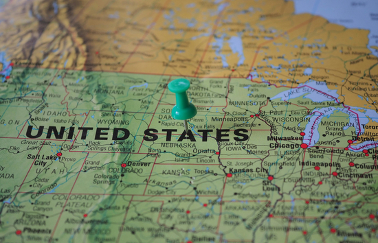 Image of a map of the United States