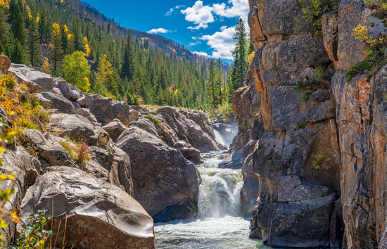 Image of Poudre Falls river near Fort Collins Colorado