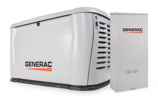 generac home generator bundled with a generac transfer switch