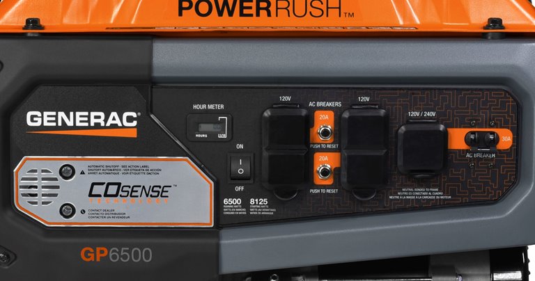 Generac <strong>GP Series 6500 COsense® </strong> Portable Generator