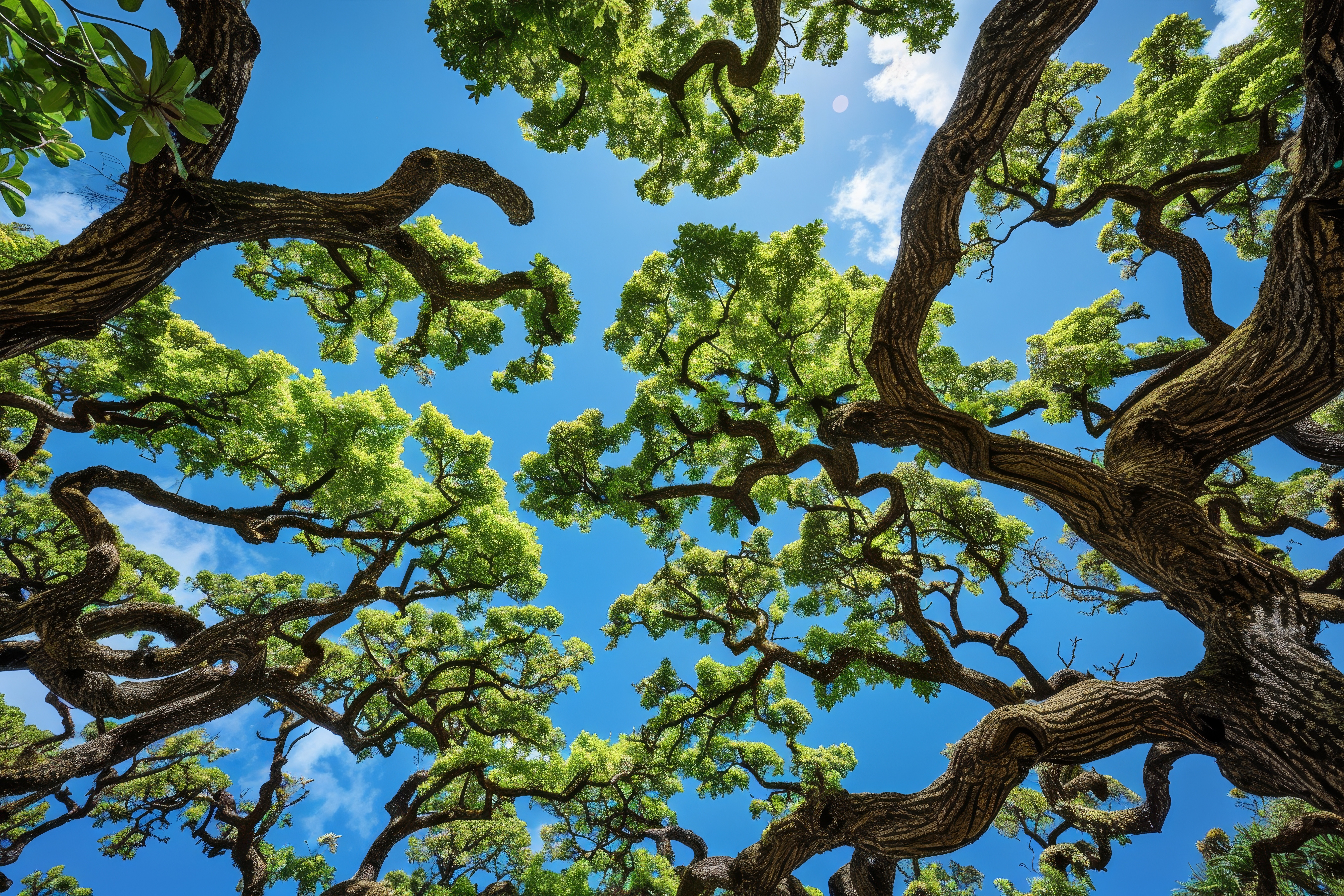Image of a sandlewood tree forest on the big island of Hawaii