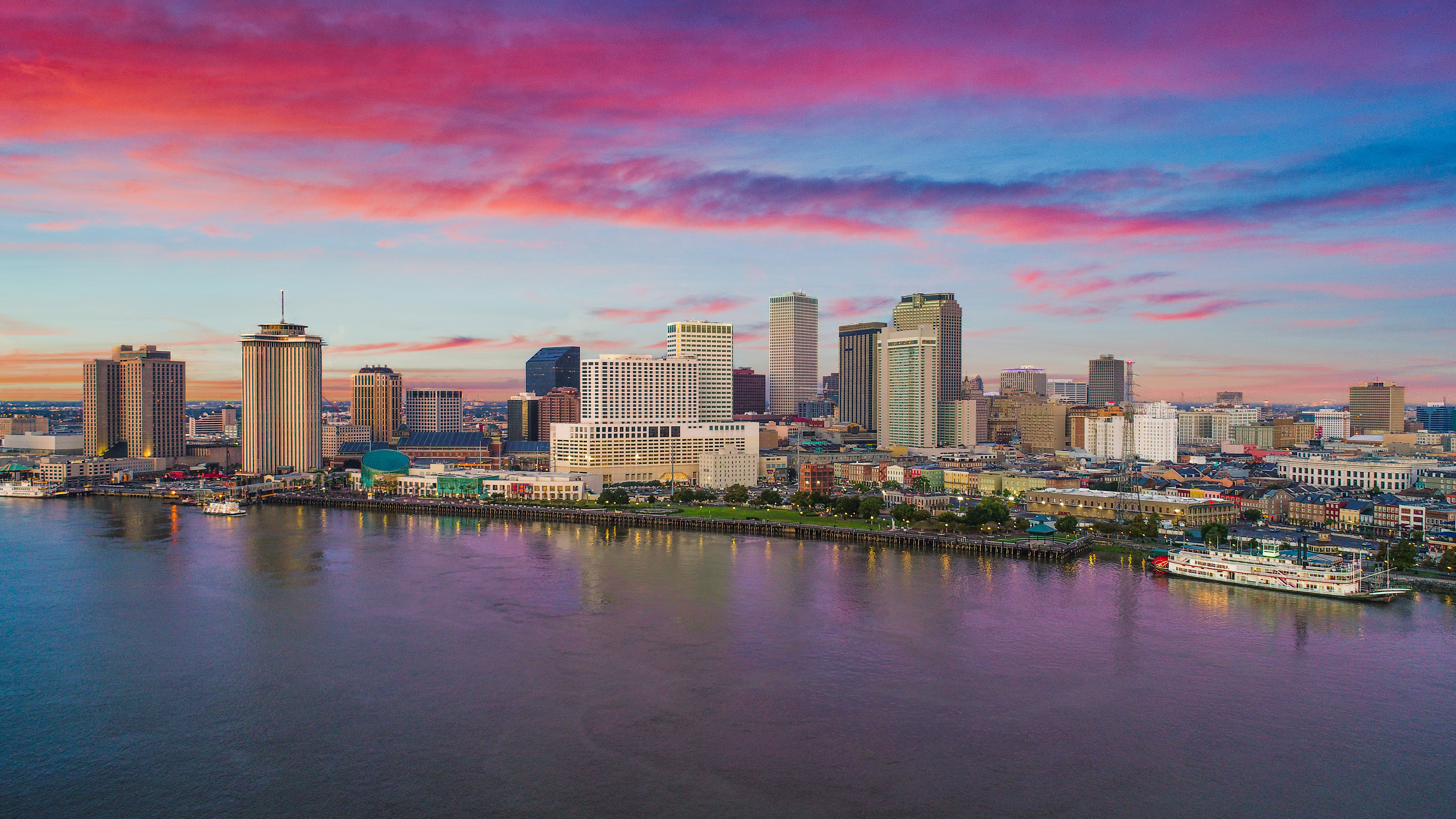 Skyline image of New Orleans, home to SBP’s locations, Lousiana’s first commercial microgrid