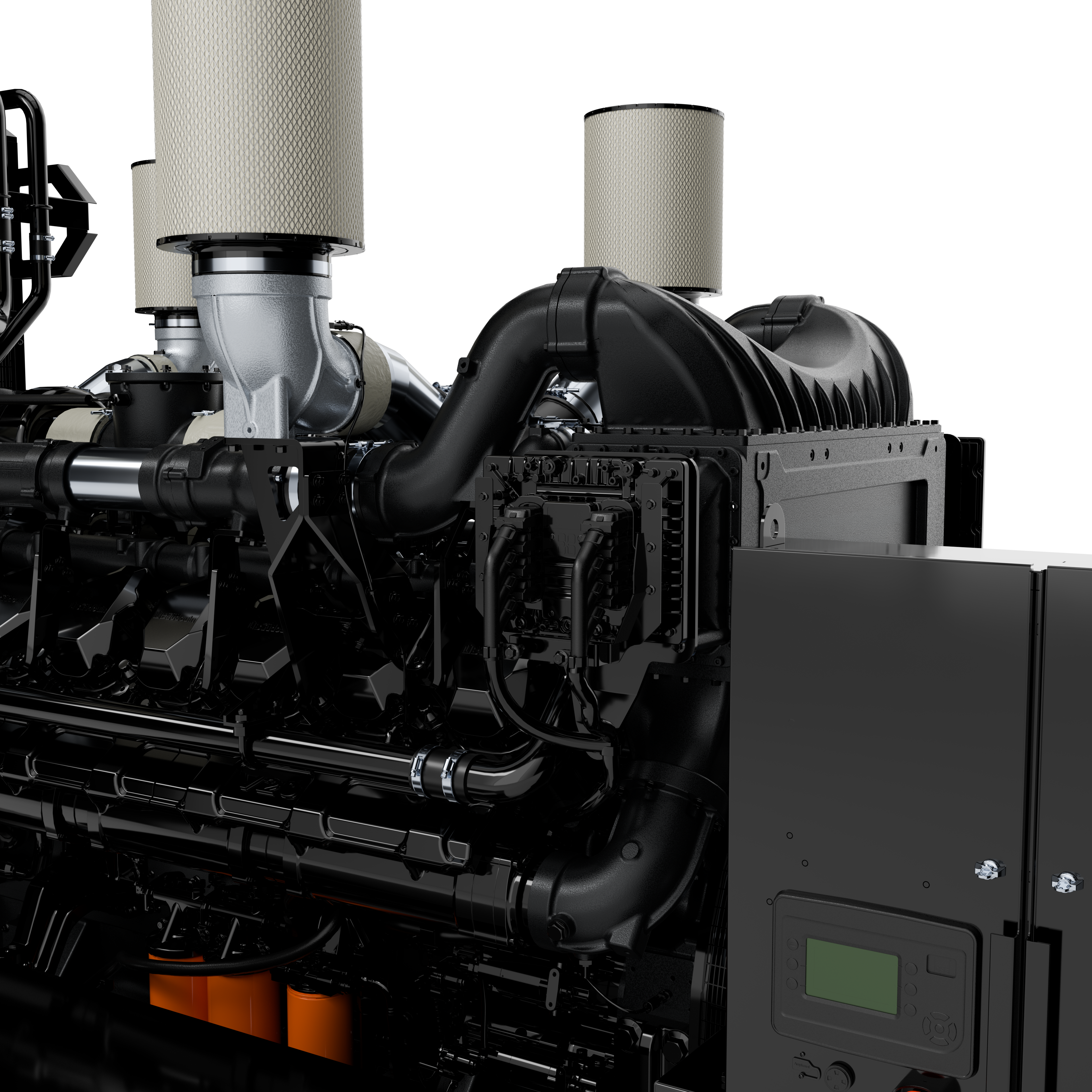 D65L Diesel Generator close up of turbo