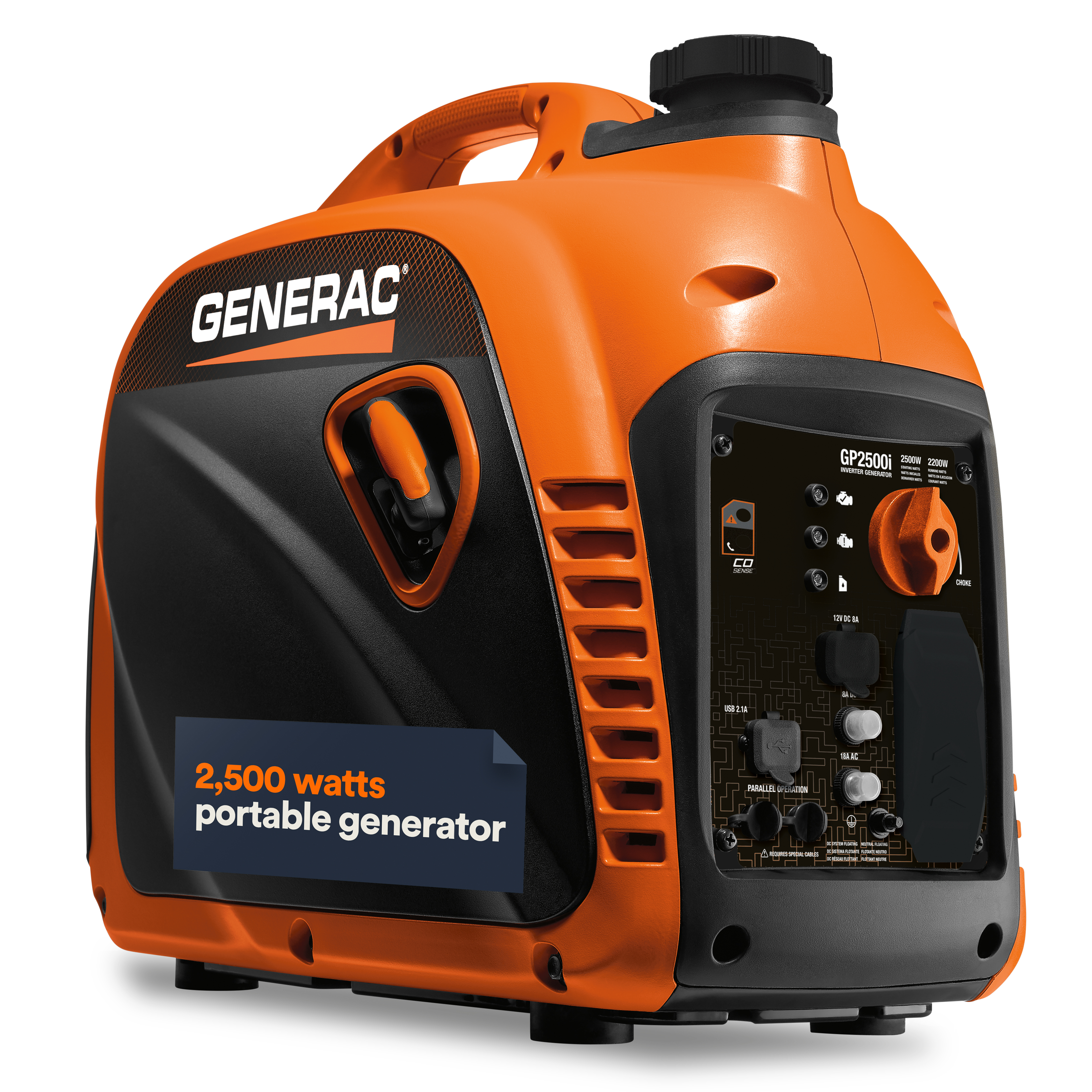 Portable Inverter Generator 2500i With COsense 50ST Generac