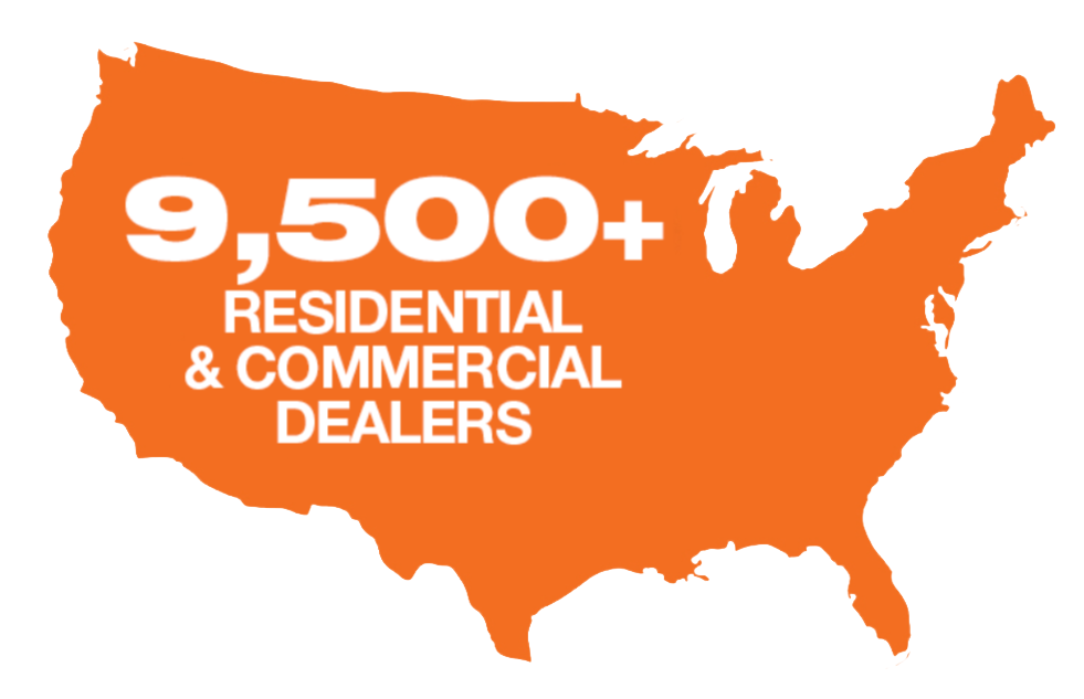 9,500+ residential and commercial Generac dealers