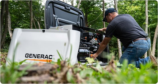 Keep your whole home standby generator ready to power on