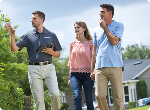 Generac dealer meeting with homeowners