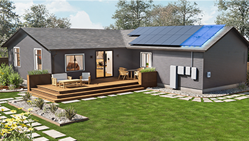 Generac Home Energy System installed on a house with PWRcell2 and PWRmicro