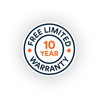 Free Limited 10 Year Warranty